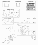 Cylinder Cylinder Head Gasket Set - Engine Gasket Set - Valve Lubrication OperatorS Manual Warning Label Diagram and Parts List for 09M902-0005-E1  Briggs and Stratton Engine